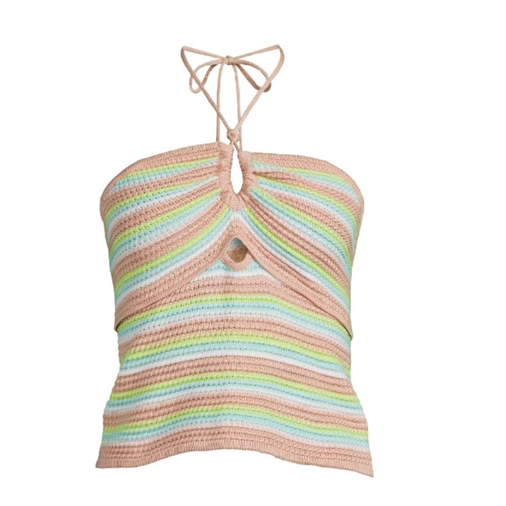 Steve Madden Sweater Halter Neck Top